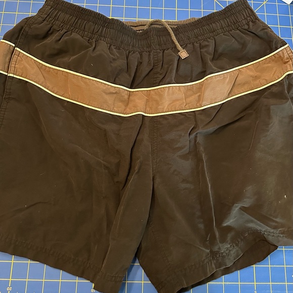 St John’s Bay Men’s Swim Shorts Black Large Drawstring Elastic Waist Pockets - Picture 1 of 4